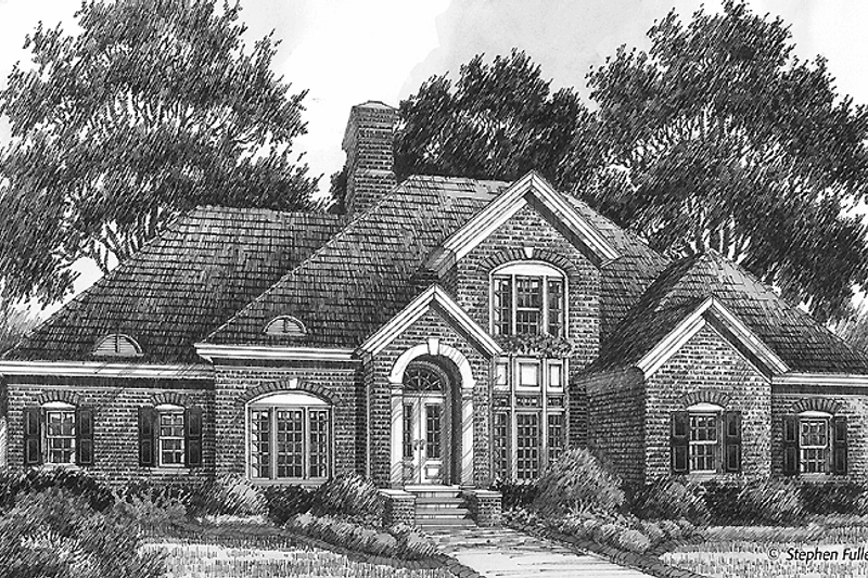 House Plan Design - Colonial Exterior - Front Elevation Plan #429-421