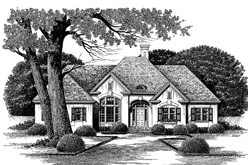 Dream House Plan - Traditional Exterior - Front Elevation Plan #429-59