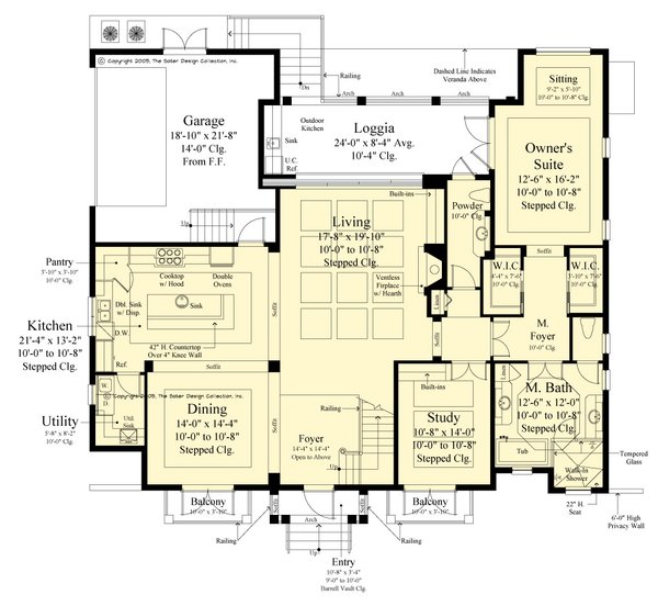 Architectural House Design - Cottage Floor Plan - Main Floor Plan #930-549