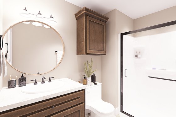 Interior - Bathroom for European House Plan #44-138 - 3 bed, 2 bath