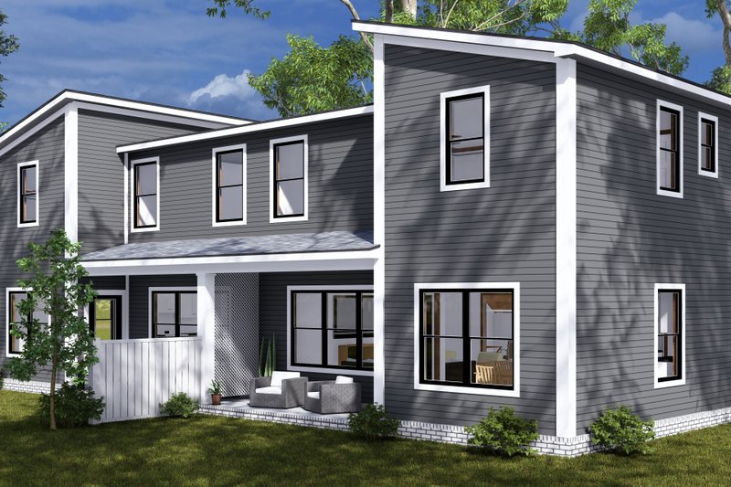 House Design - Exterior - Other Elevation 4 for Modern House Plan #513-2318 - 4 bed, 3.5 bath