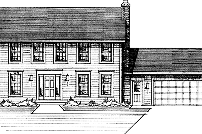 Home Plan - Colonial Exterior - Front Elevation Plan #51-813