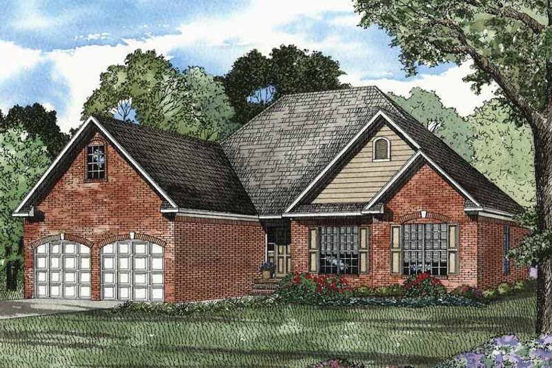 House Plan Design - Traditional Exterior - Front Elevation Plan #17-2876