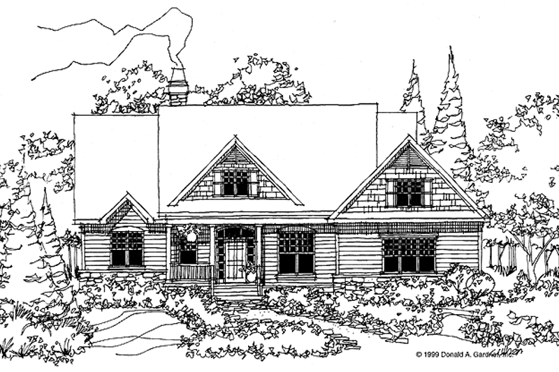 Home Plan - Craftsman Exterior - Front Elevation Plan #929-448