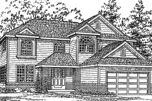 Traditional Exterior - Front Elevation Plan #942-3
