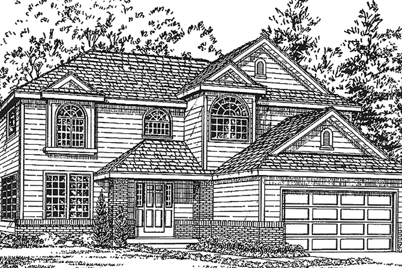 Dream House Plan - Traditional Exterior - Front Elevation Plan #942-3