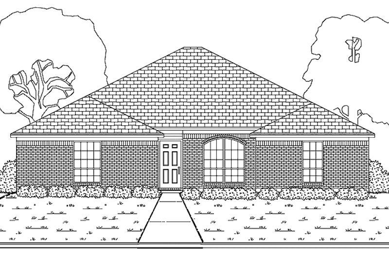 Home Plan - Traditional Exterior - Front Elevation Plan #84-754