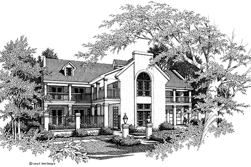 Dream House Plan - Southern Exterior - Front Elevation Plan #952-121