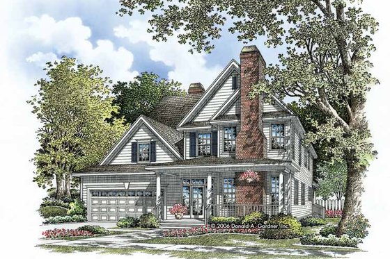 Exterior - Front Elevation 3 for Traditional House Plan #929-787 - 4 bed, 4 bath