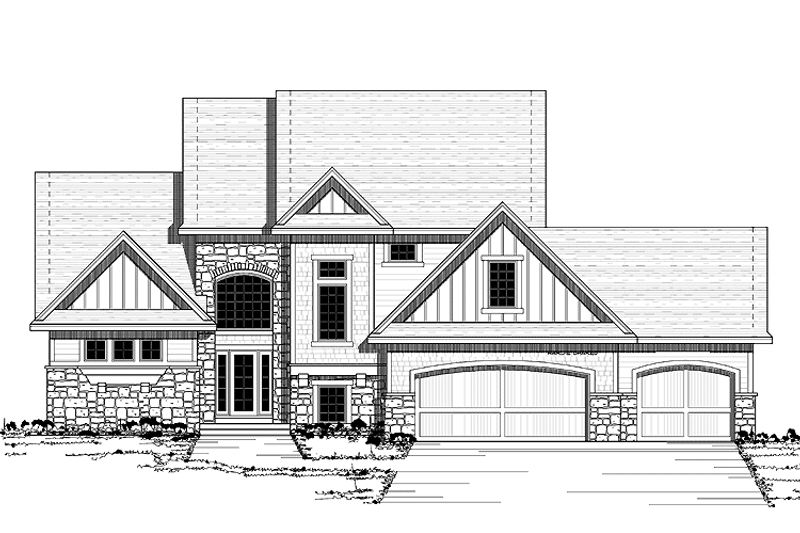 Home Plan - Exterior - Front Elevation 3 for Traditional House Plan #51-642 - 3 bed, 2.5 bath