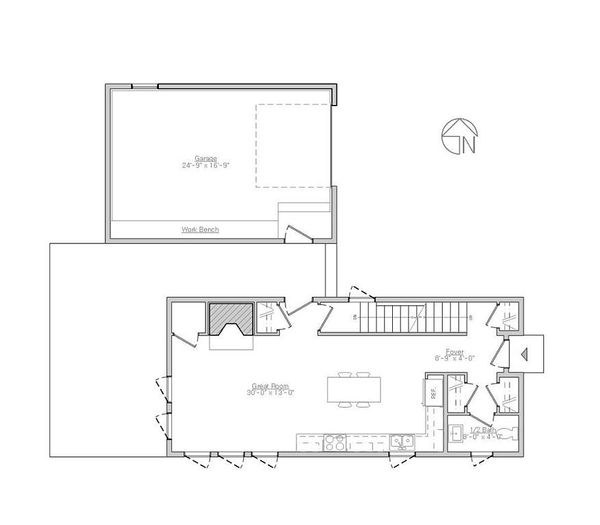 Modern Floor Plan - Main Floor Plan #914-5