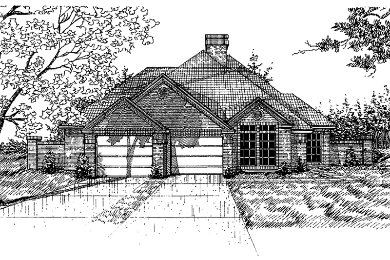 Dream House Plan - Ranch Exterior - Front Elevation Plan #310-1070