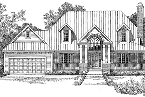 Traditional Exterior - Front Elevation Plan #72-945