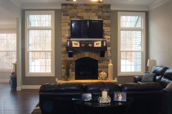 Interior - Family Room for European House Plan #20-2128 - 3 bed, 2.5 bath