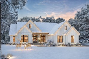 Farmhouse Exterior - Front Elevation Plan #430-413