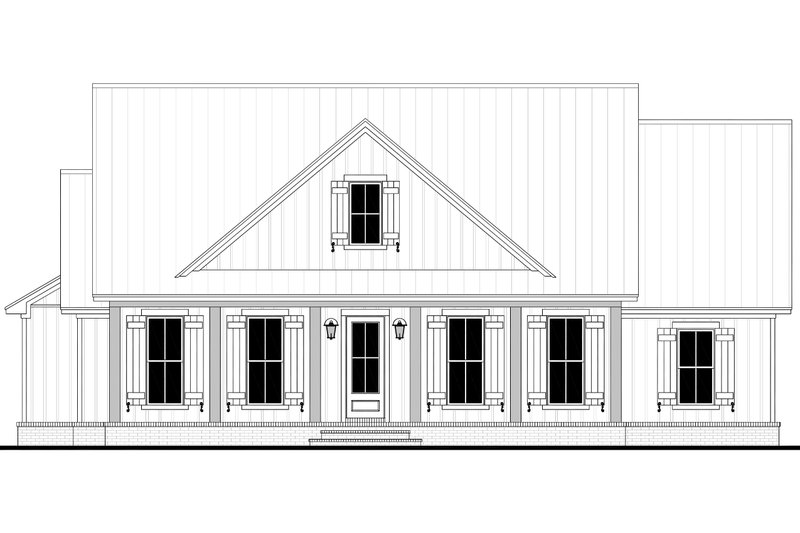 Architectural House Design - Exterior - Front Elevation 15 for Farmhouse House Plan #430-414 - 3 bed, 2.5 bath
