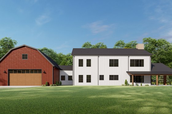 Exterior - Other Elevation 8 for Barndominium House Plan #1092-52 - 4 bed, 3 bath
