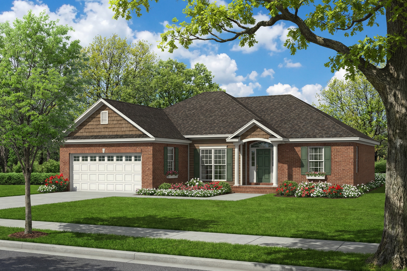 House Plan Design - Traditional Exterior - Front Elevation Plan #17-1143