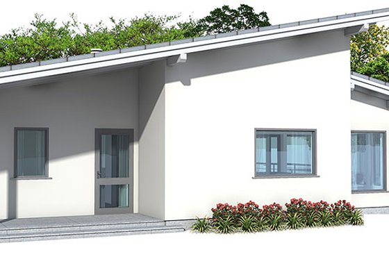 Exterior - Front Elevation for Modern House Plan #537-24 - 3 bed, 2 bath