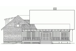 Exterior - Rear Elevation for Craftsman House Plan #137-251 - 4 bed, 3 bath