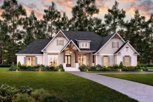 Craftsman Exterior - Front Elevation Plan #430-155
