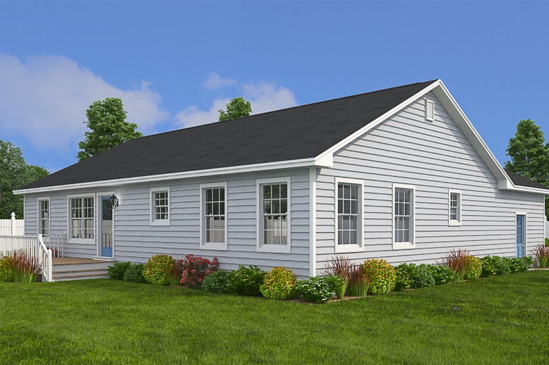 Home Plan - Exterior - Other Elevation 4 for Ranch House Plan #1082-4 - 3 bed, 2.5 bath
