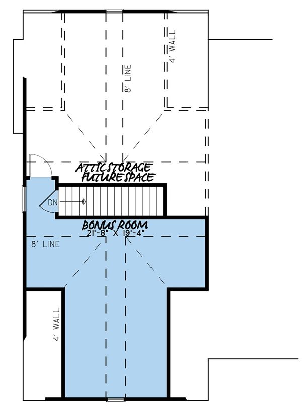 Country Floor Plan - Upper Floor Plan #923-129