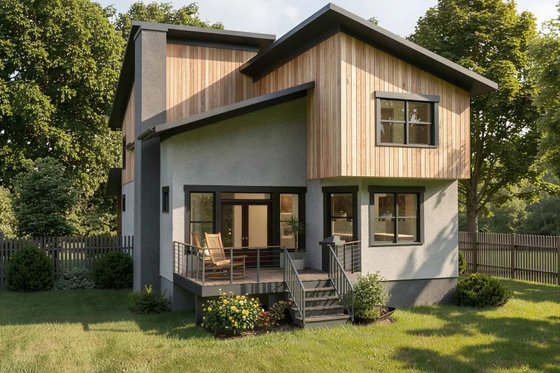 Exterior - Other Elevation for Modern House Plan #79-300 - 3 bed, 2.5 bath