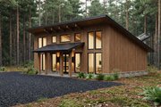 Modern Style House Plan - 3 Beds 2 Baths 1100 Sq/Ft Plan #923-471 Exterior 