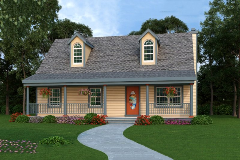 Country Style House Plan - 3 Beds 2 Baths 1040 Sq/Ft Plan #456-31