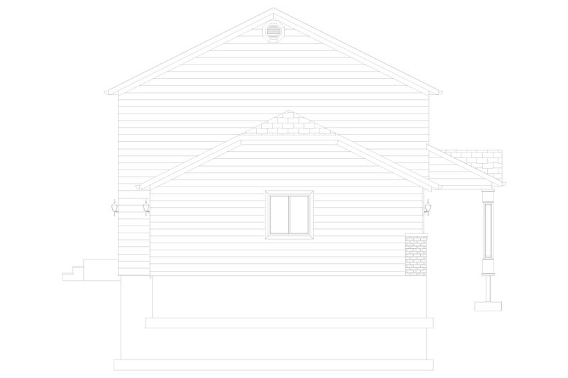 House Blueprint - Exterior - Other Elevation 1 for Traditional House Plan #1060-440 - 3 bed, 2.5 bath