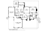 Modern Style House Plan - 4 Beds 2.5 Baths 2857 Sq/Ft Plan #70-459 