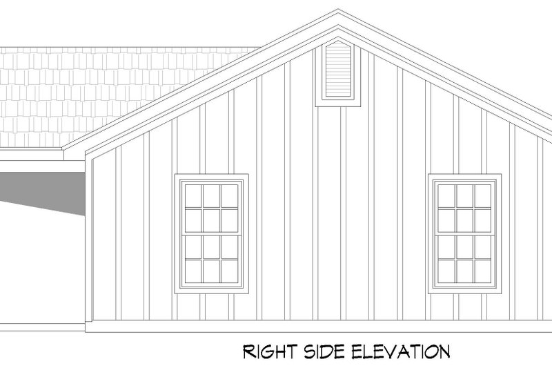 Dream House Plan - Exterior - Other Elevation 1 for Ranch House Plan #932-570 - 3 bed, 2 bath