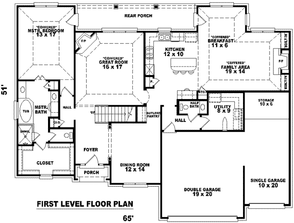 European Floor Plan - Main Floor Plan #81-1044