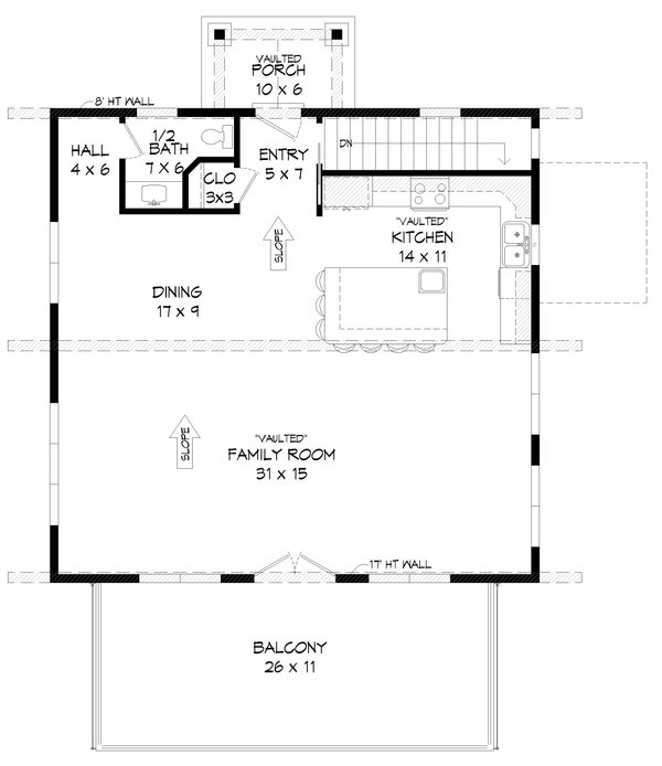 House Design - Contemporary Floor Plan - Upper Floor Plan #932-472