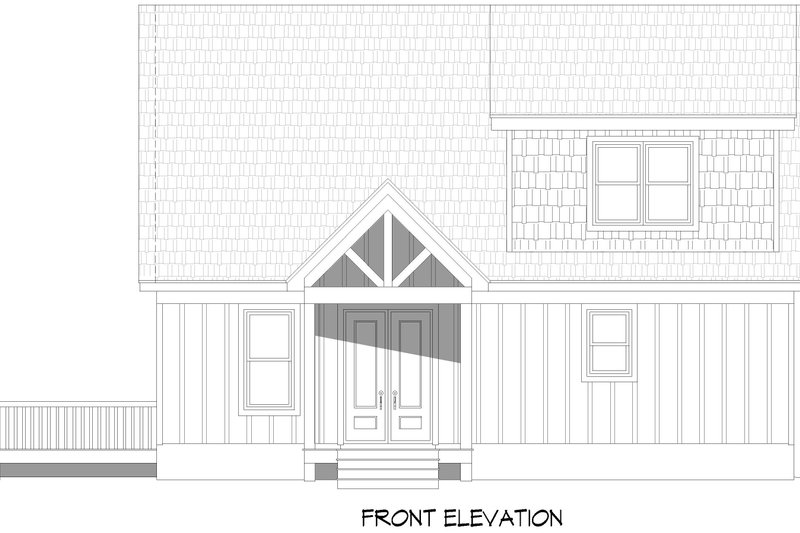House Design - Exterior - Front Elevation 3 for Country House Plan #932-1094 - 3 bed, 2.5 bath