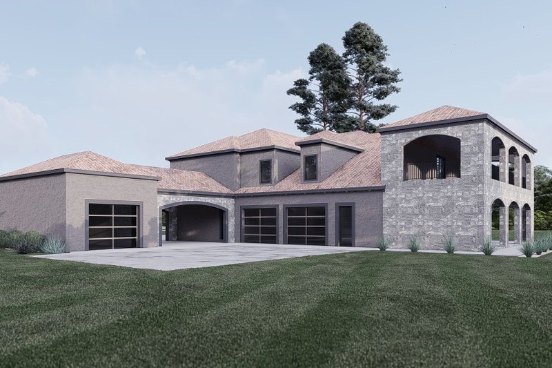 House Design - Exterior - Other Elevation 1 for Modern House Plan #923-423 - 5 bed, 6.5 bath