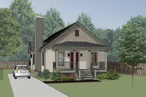 Cottage Exterior - Front Elevation Plan #79-134