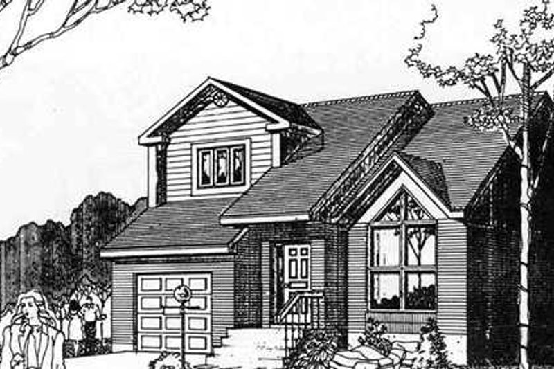 Home Plan - Modern Exterior - Front Elevation Plan #25-4222