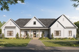 Farmhouse Exterior - Front Elevation Plan #1117-23