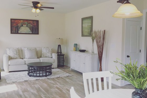 Interior - Family Room 1 for Traditional House Plan #44-230 - 3 bed, 2 bath