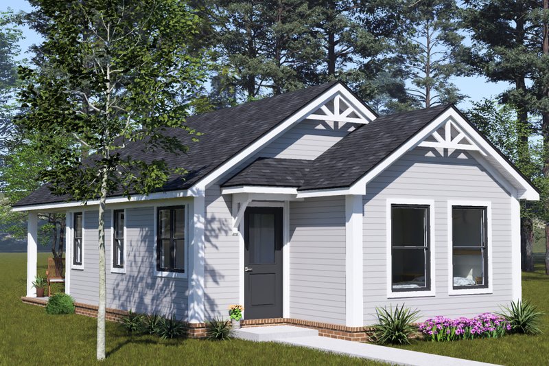 Dream House Plan - Exterior - Other Elevation for Cottage House Plan #513-2444 - 2 bed, 2 bath