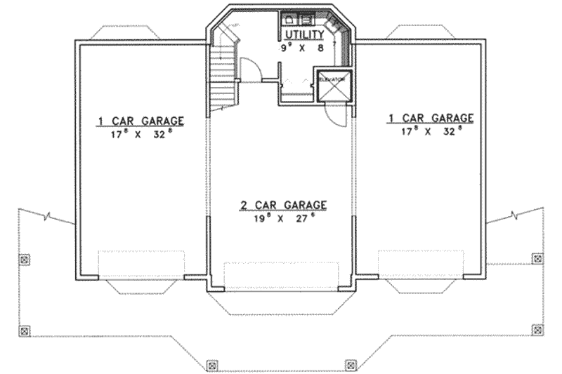 Dream House Plan - Floor Plan - Lower Floor for Traditional House Plan #117-434 - 3 bed, 3.5 bath