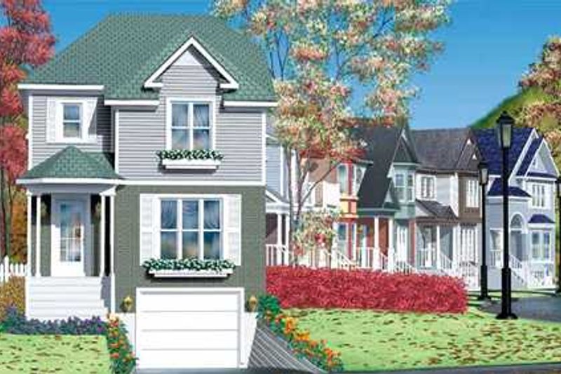 Victorian Style House Plan - 3 Beds 1.5 Baths 1747 Sq/Ft Plan #25-4228