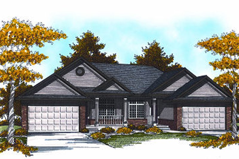 Architectural House Design - Traditional Exterior - Front Elevation Plan #70-892