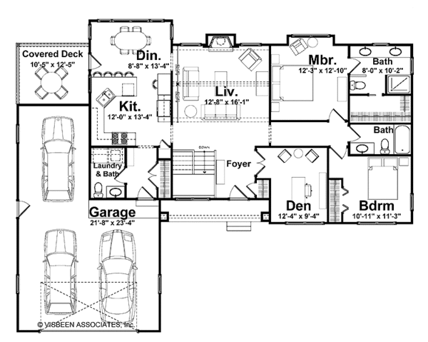 Dream House Plan - Craftsman Floor Plan - Main Floor Plan #928-151