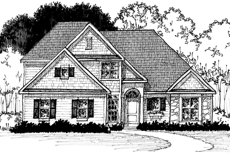 Architectural House Design - Traditional Exterior - Front Elevation Plan #328-406