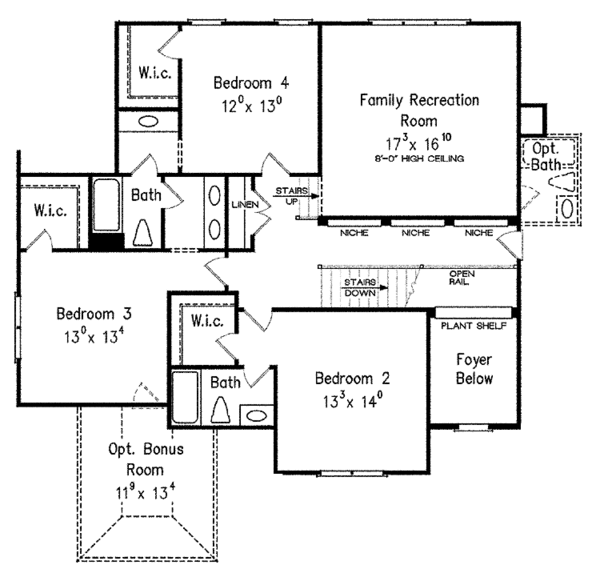 Dream House Plan - Country Floor Plan - Upper Floor Plan #927-375