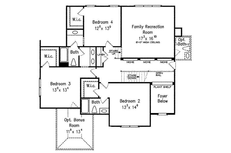 Home Plan - Floor Plan - Upper Floor for Country House Plan #927-375 - 4 bed, 3.5 bath