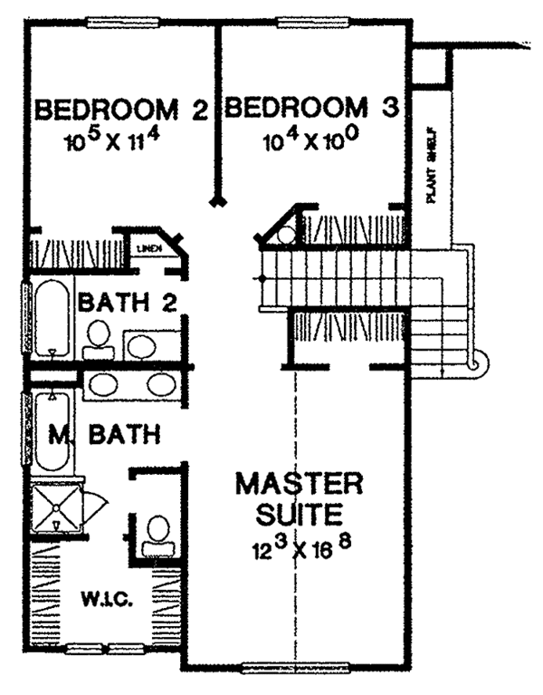 Architectural House Design - Contemporary Floor Plan - Upper Floor Plan #472-237